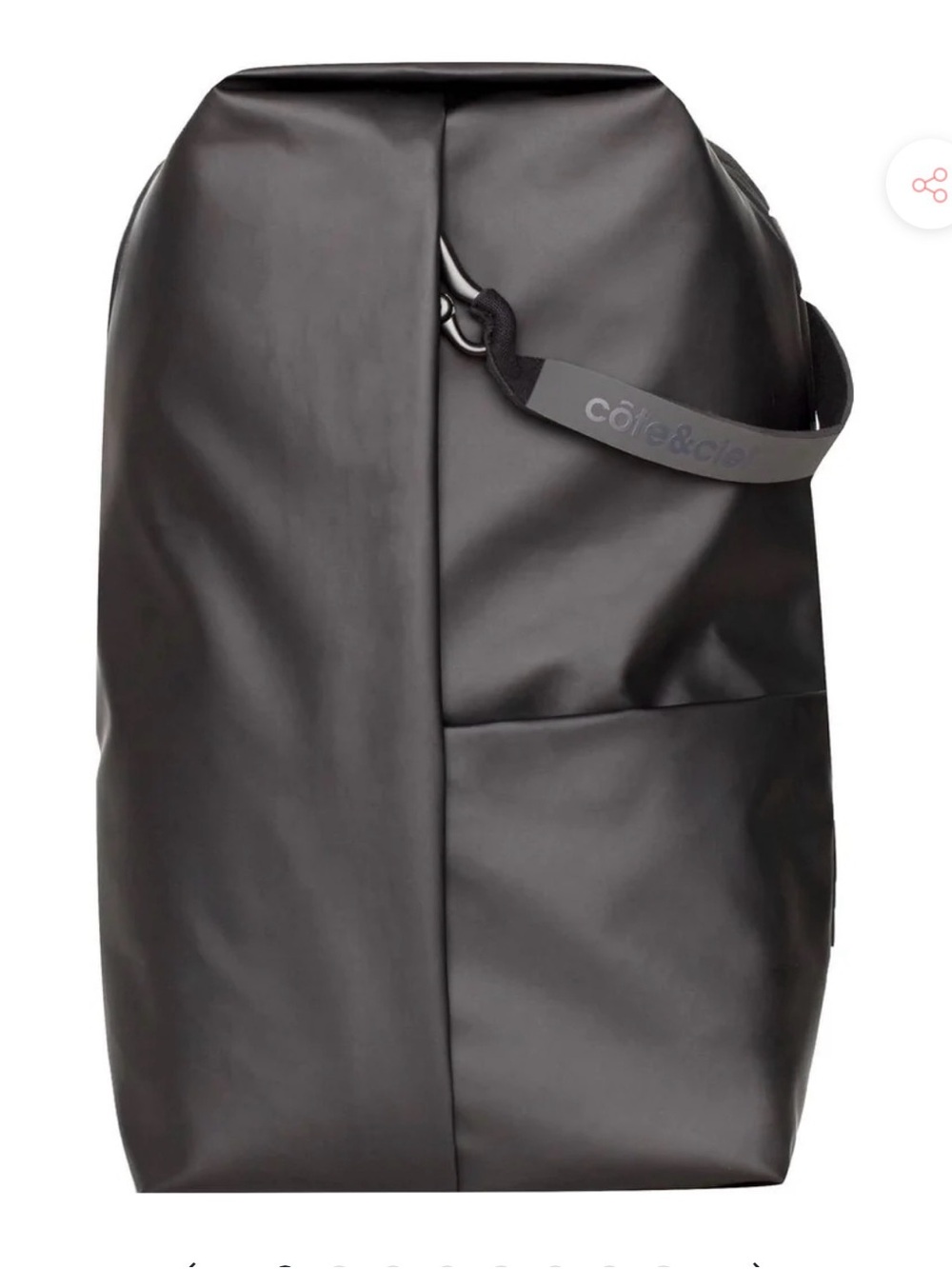 Cote & Ciel Sormonne Obsidian Black backpack